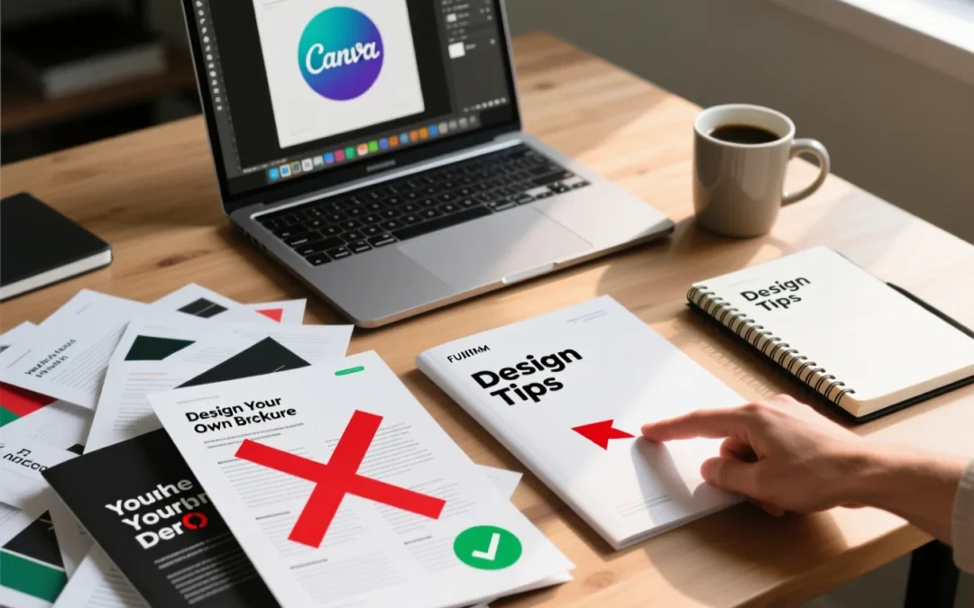 Errores comunes al diseñar tu propio folleto (y cómo evitarlos)